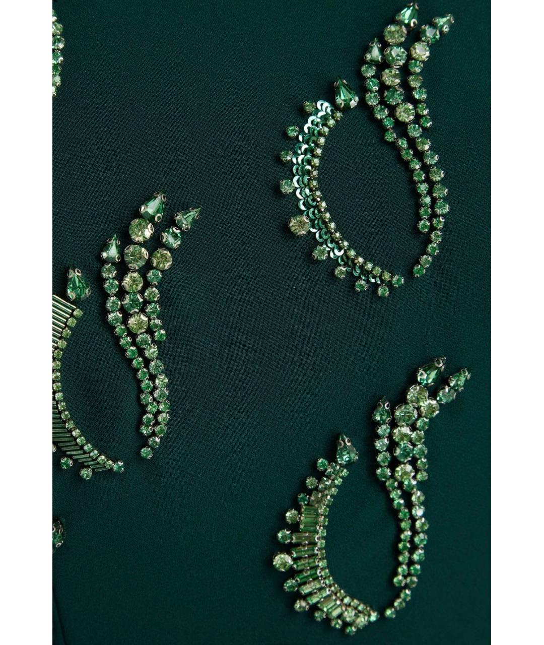 JENNY PACKHAM Зеленые коктейльное платье, фото 4