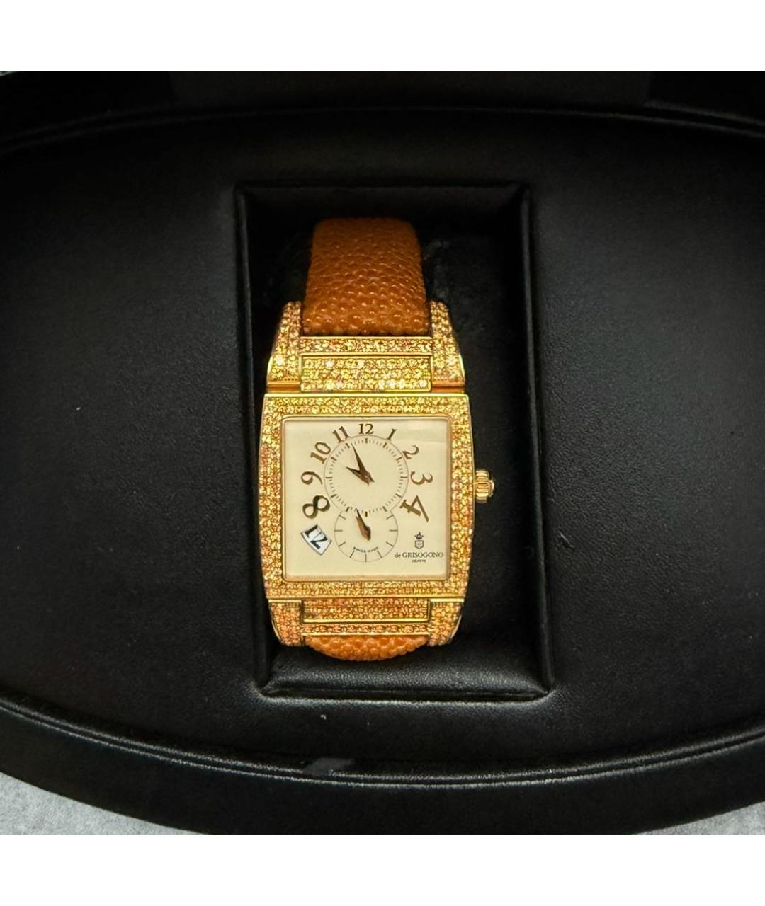 DE GRISOGONO Золотые часы из желтого золота, фото 5