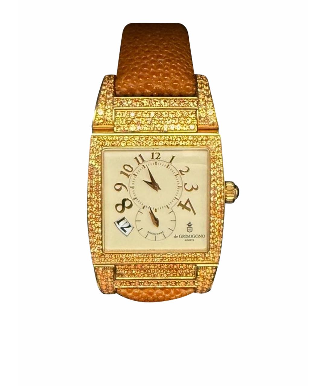 DE GRISOGONO Золотые часы из желтого золота, фото 1