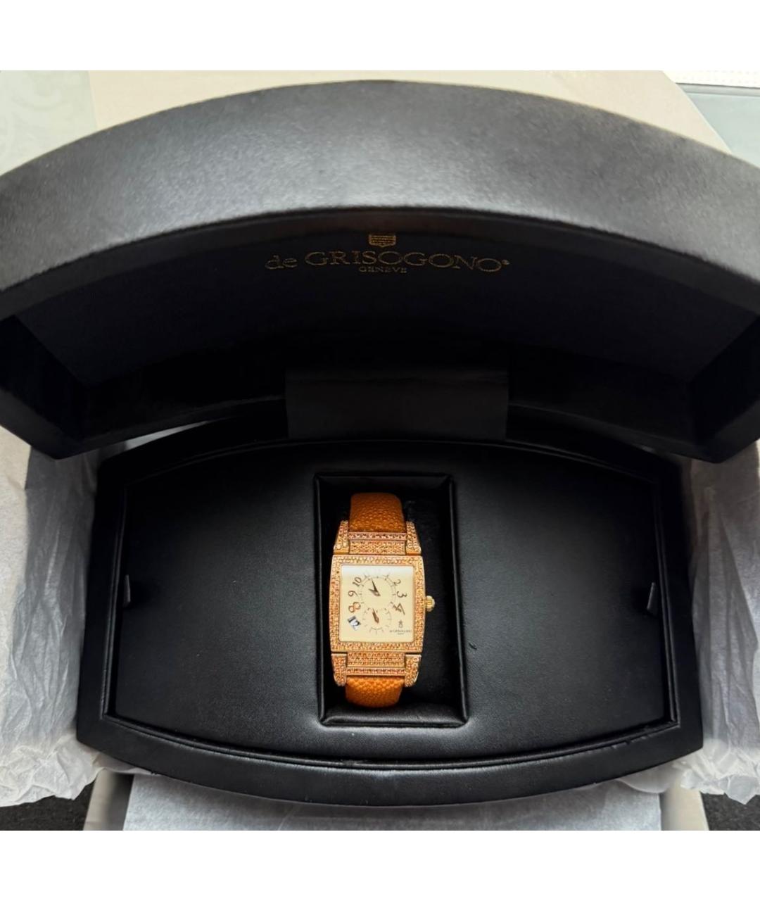 DE GRISOGONO Золотые часы из желтого золота, фото 2