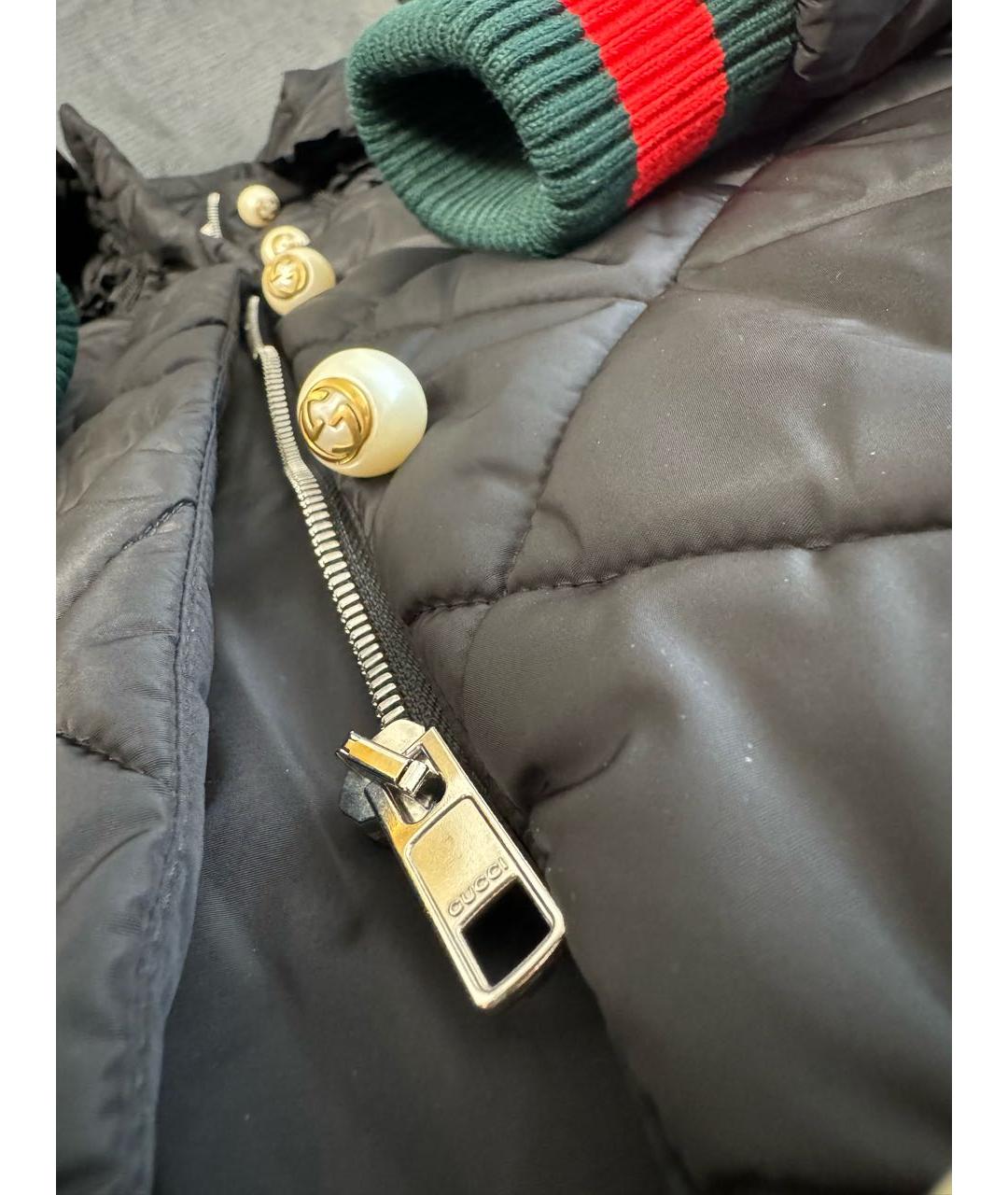 GUCCI Черная полиамидовая куртка, фото 5