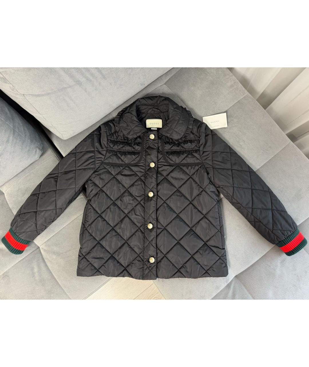 GUCCI Черная полиамидовая куртка, фото 9