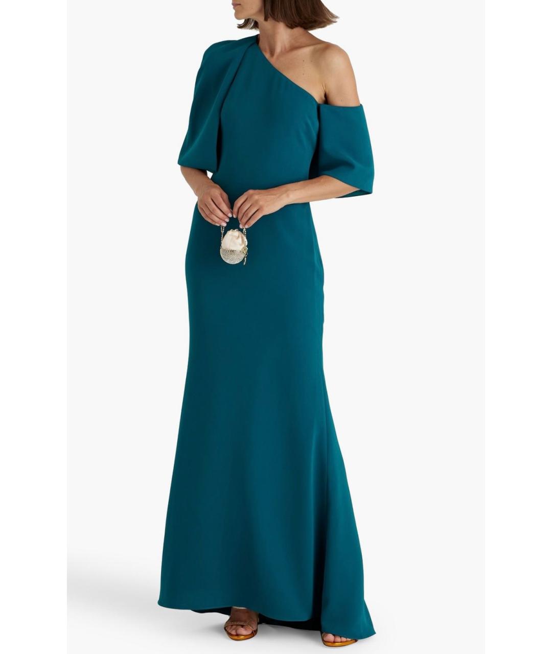 BADGLEY MISCHKA Бирюзовое вечернее платье, фото 2
