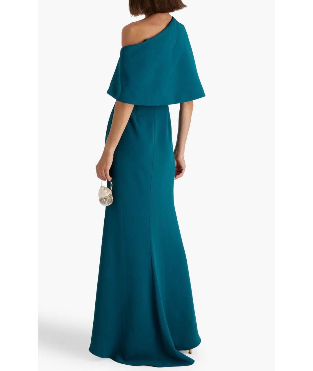 BADGLEY MISCHKA Бирюзовое вечернее платье, фото 3