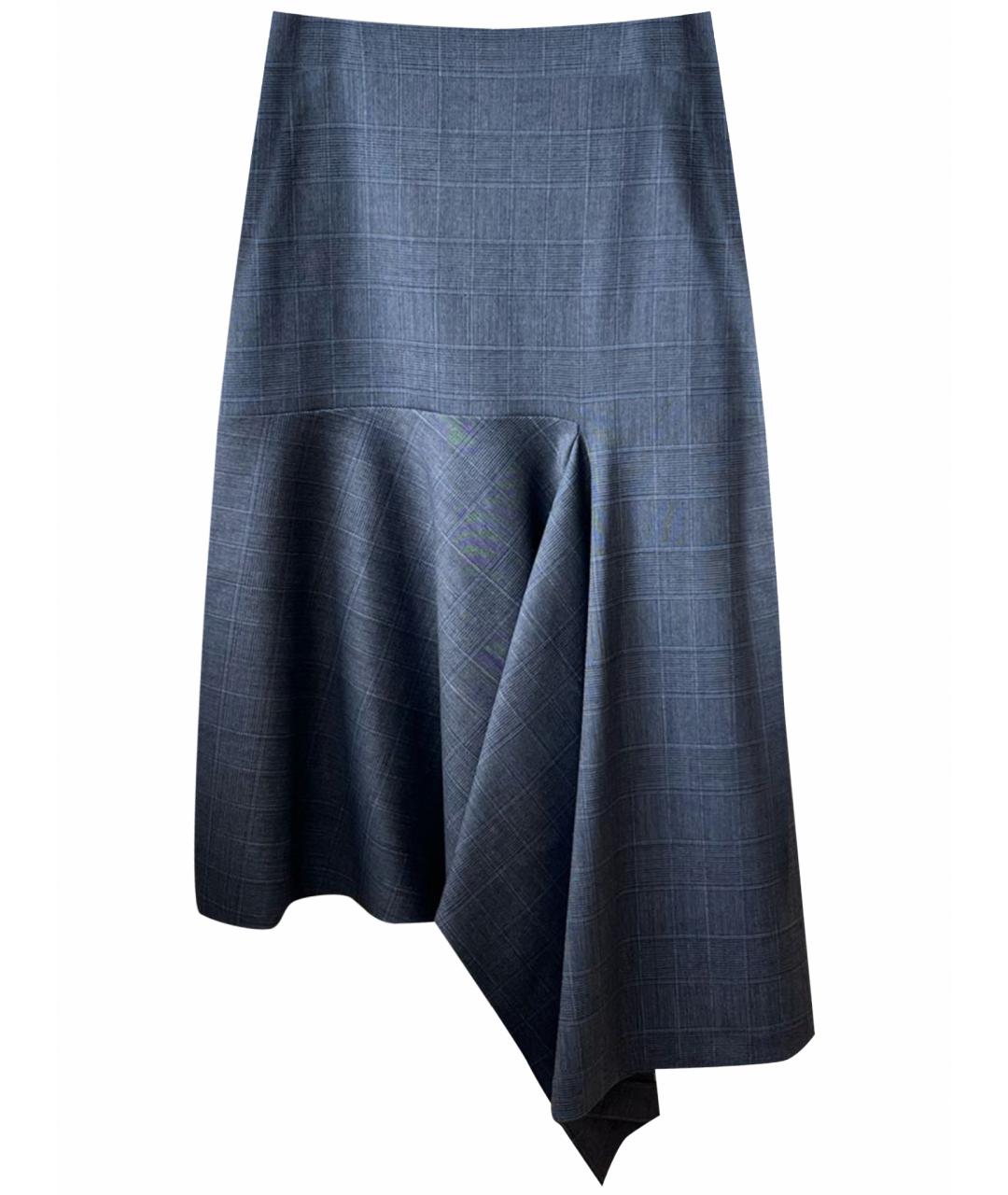 BALENCIAGA Темно-синяя юбка макси, фото 1