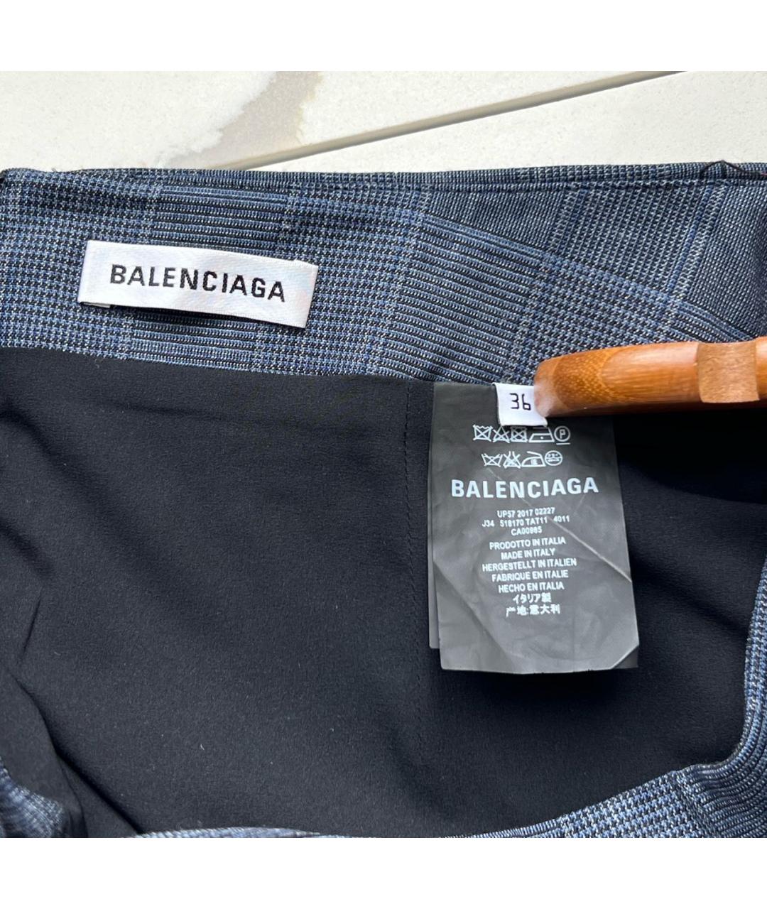BALENCIAGA Темно-синяя юбка макси, фото 8