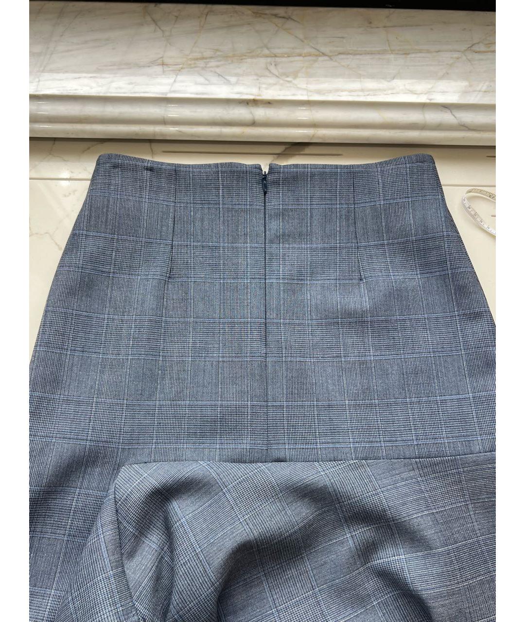 BALENCIAGA Темно-синяя юбка макси, фото 4