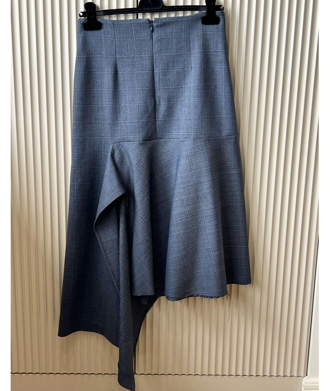 BALENCIAGA Темно-синяя юбка макси, фото 2