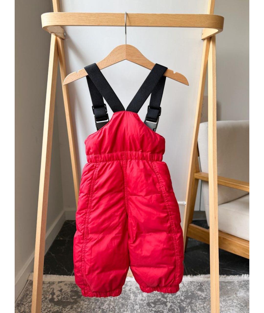 MONCLER KIDS Красный комбинезон, фото 2