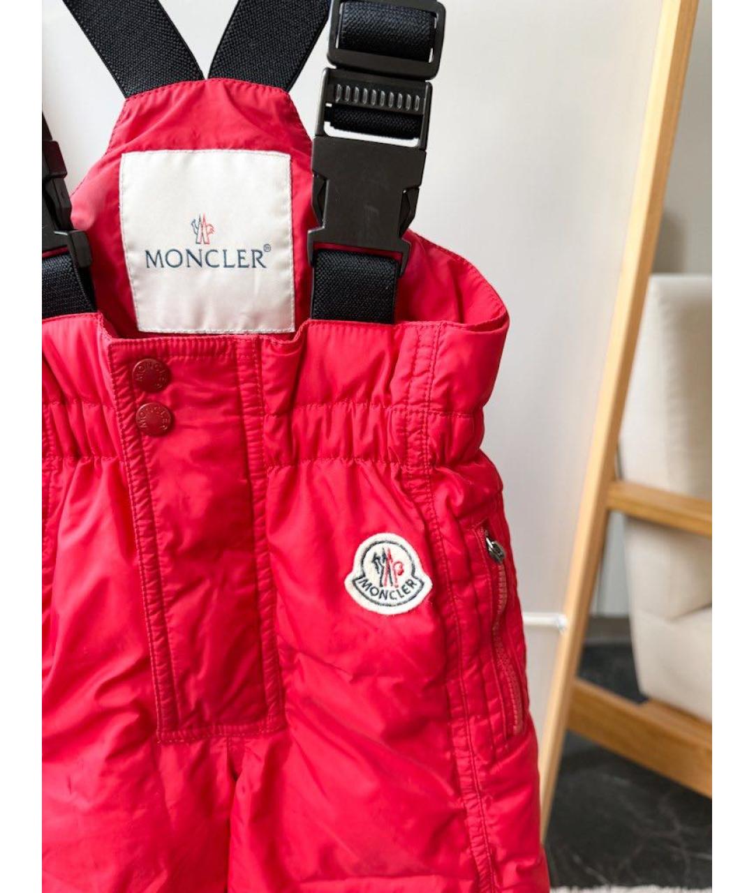 MONCLER KIDS Красный комбинезон, фото 4
