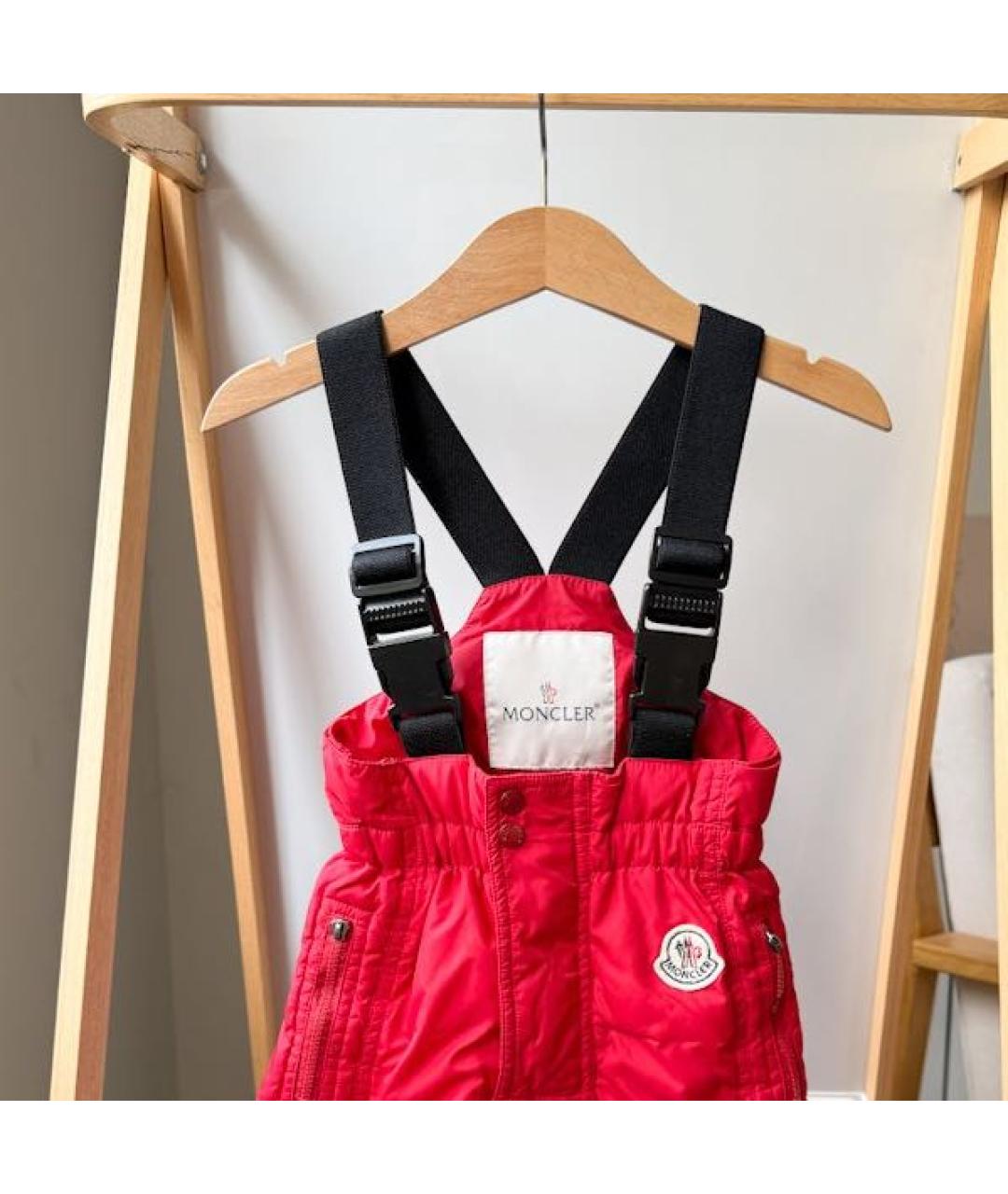 MONCLER KIDS Красный комбинезон, фото 3