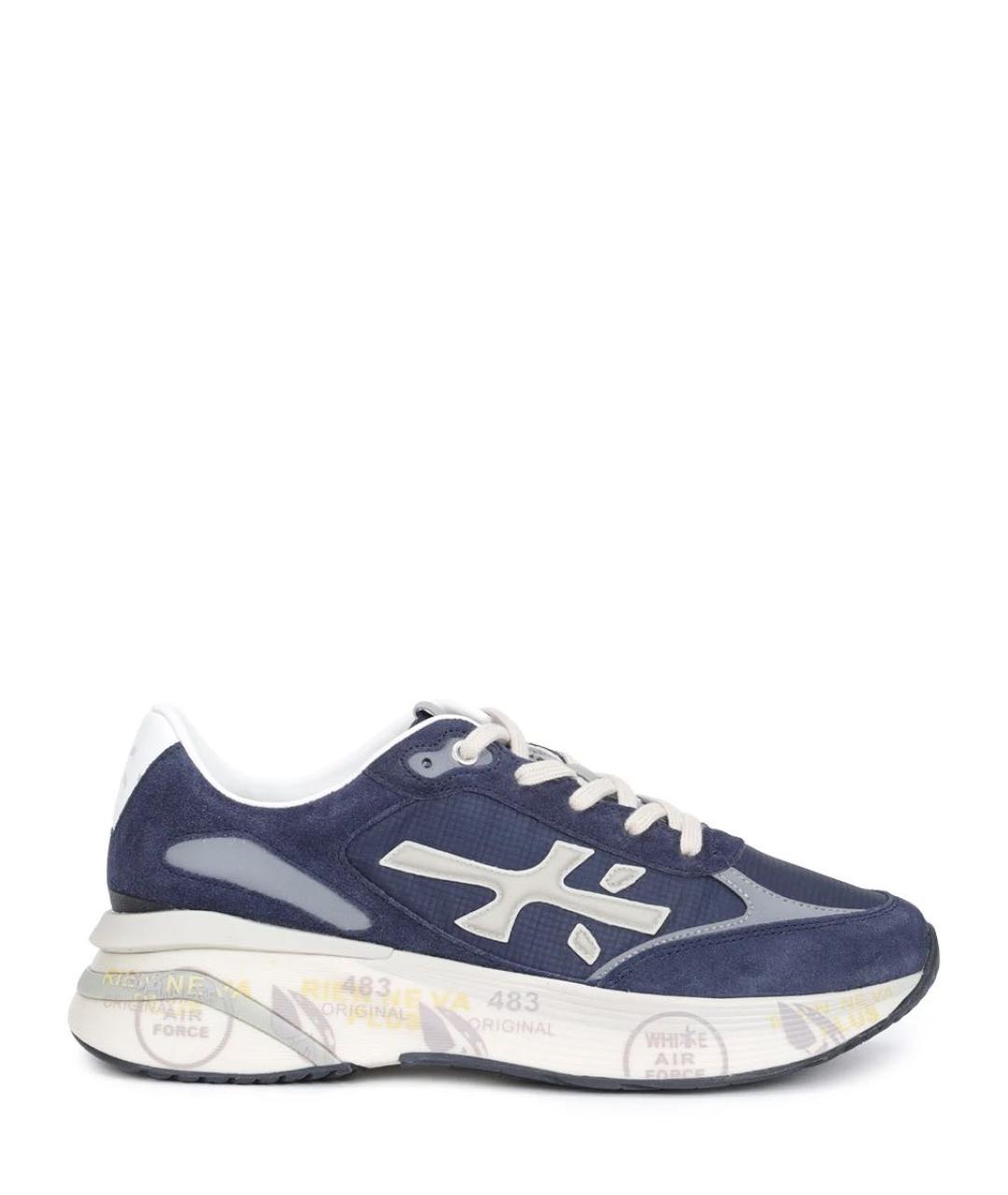 PREMIATA Синие низкие кроссовки / кеды, фото 5