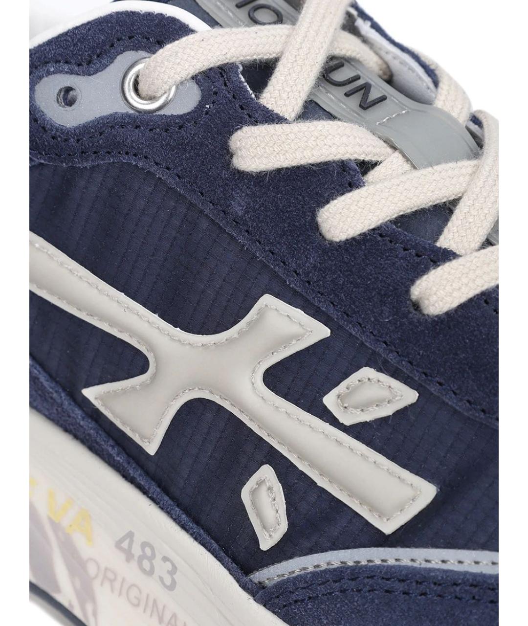 PREMIATA Синие низкие кроссовки / кеды, фото 3
