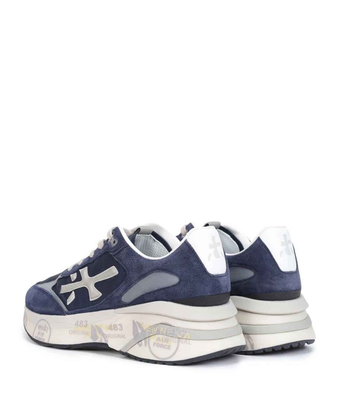 PREMIATA Синие низкие кроссовки / кеды, фото 4