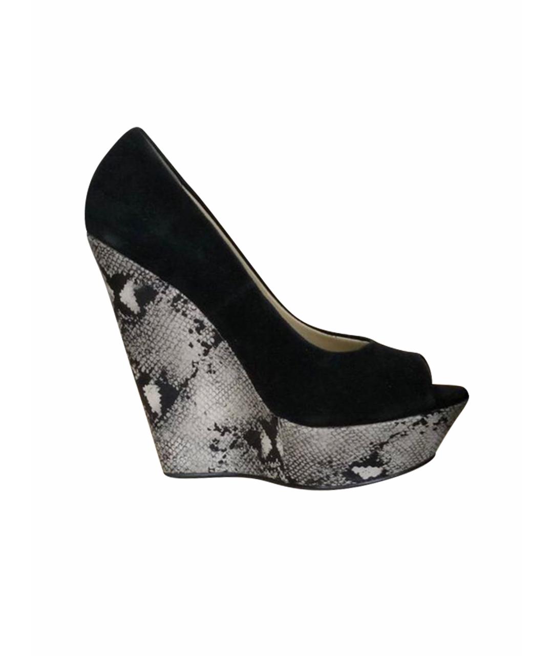 GIUSEPPE ZANOTTI DESIGN Черные замшевые туфли, фото 1