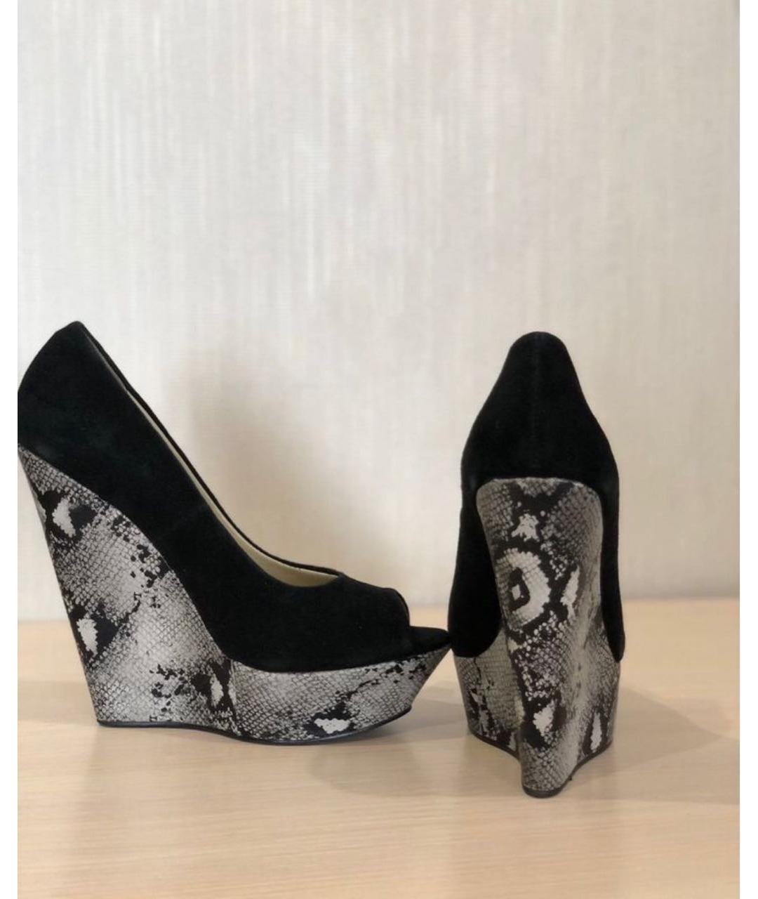 GIUSEPPE ZANOTTI DESIGN Черные замшевые туфли, фото 4