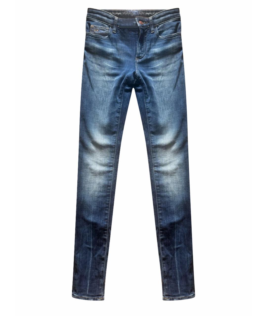 ARMANI EXCHANGE Темно-синие хлопковые джинсы слим, фото 1