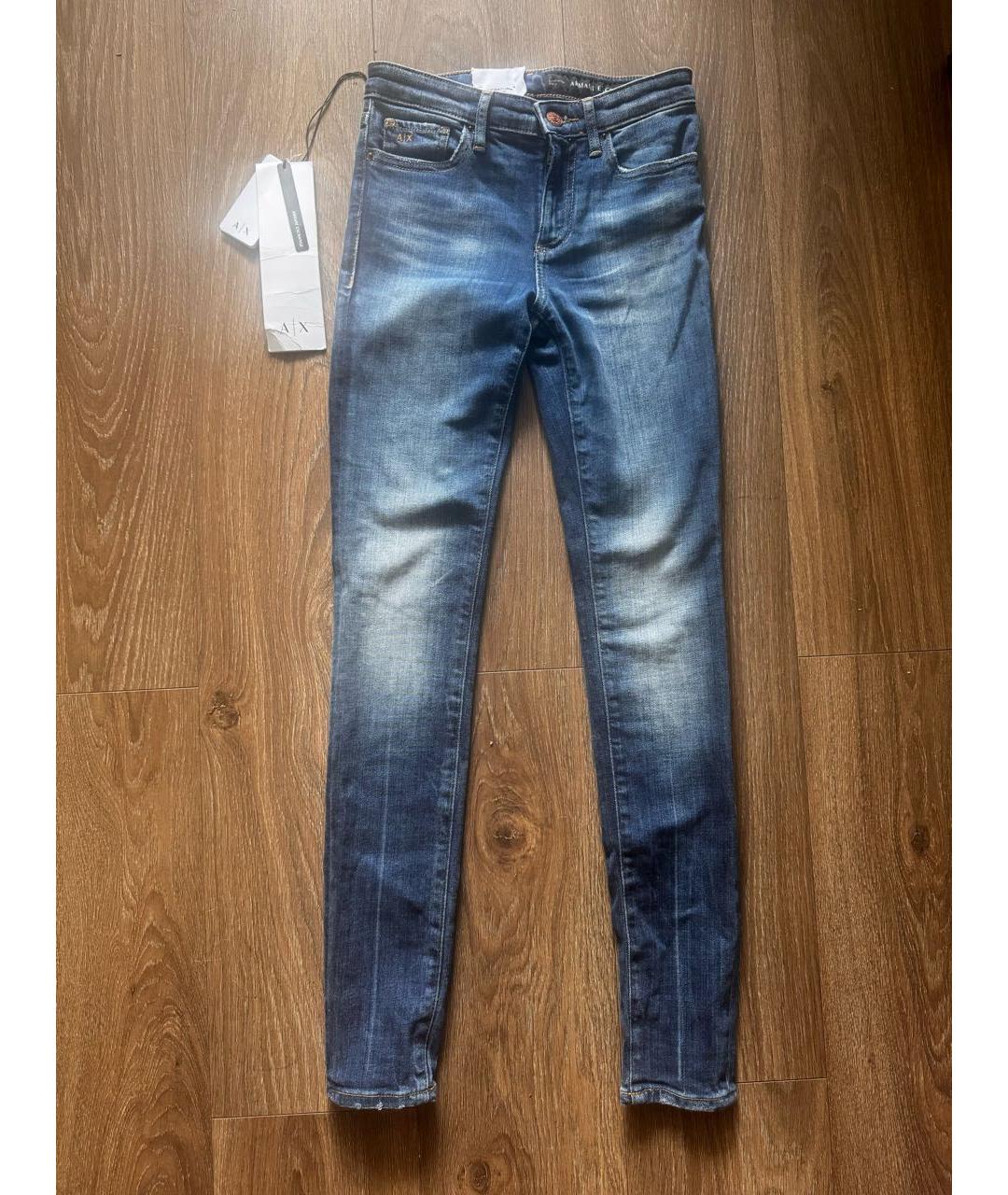 ARMANI EXCHANGE Темно-синие хлопковые джинсы слим, фото 8