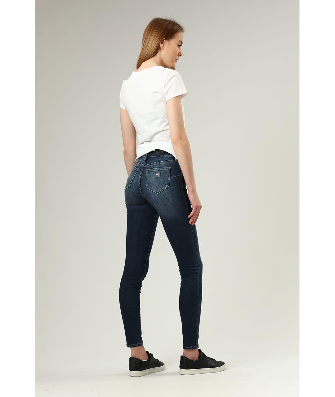 ARMANI EXCHANGE Темно-синие хлопковые джинсы слим, фото 3