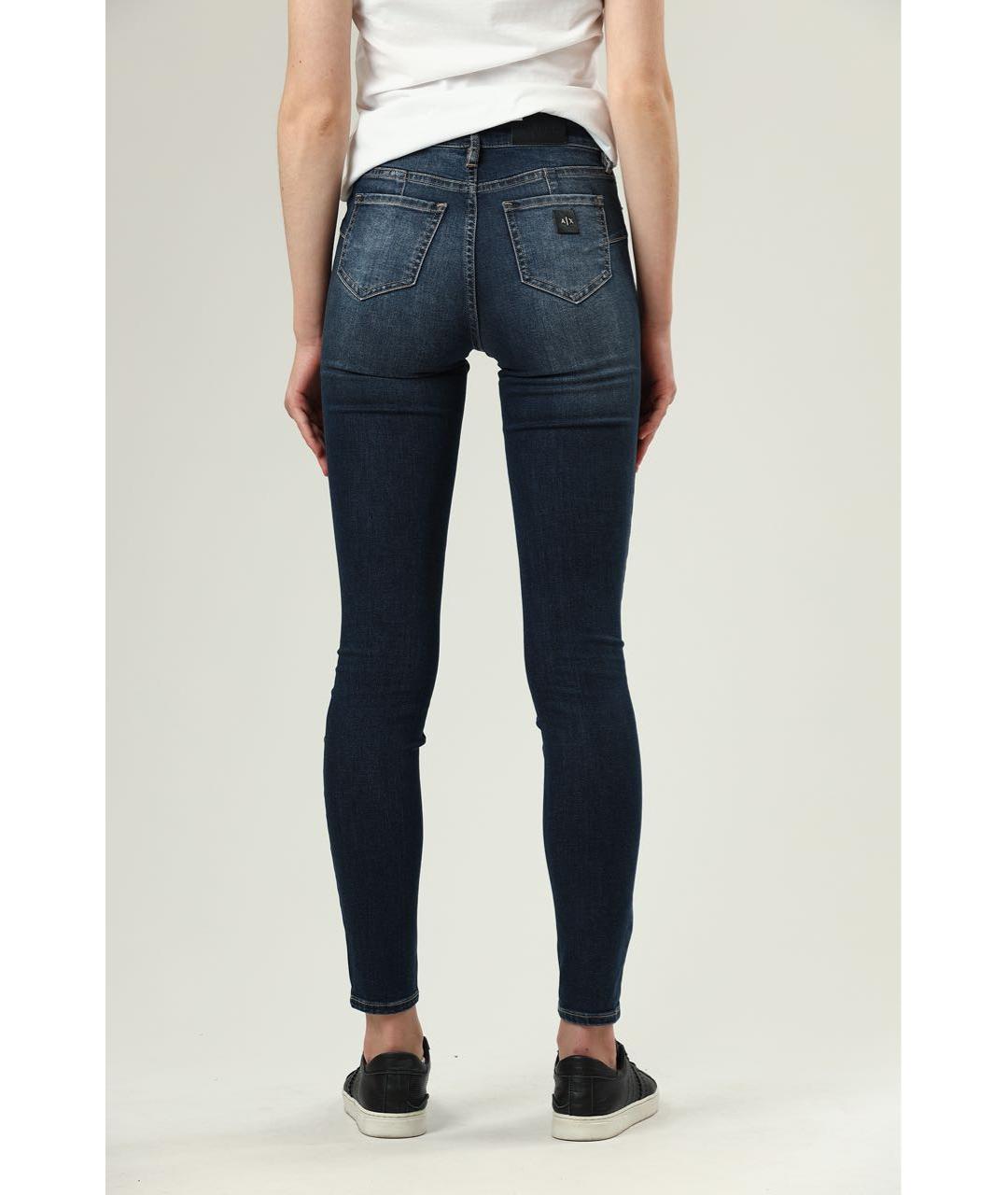 ARMANI EXCHANGE Темно-синие хлопковые джинсы слим, фото 4