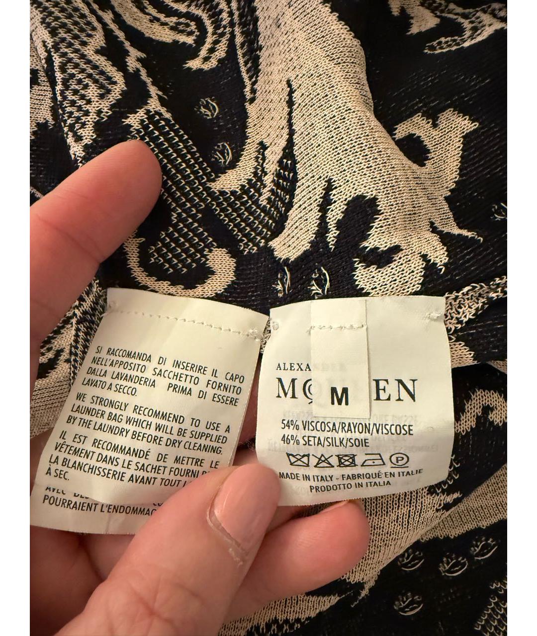 ALEXANDER MCQUEEN Бежевое вискозное повседневное платье, фото 5