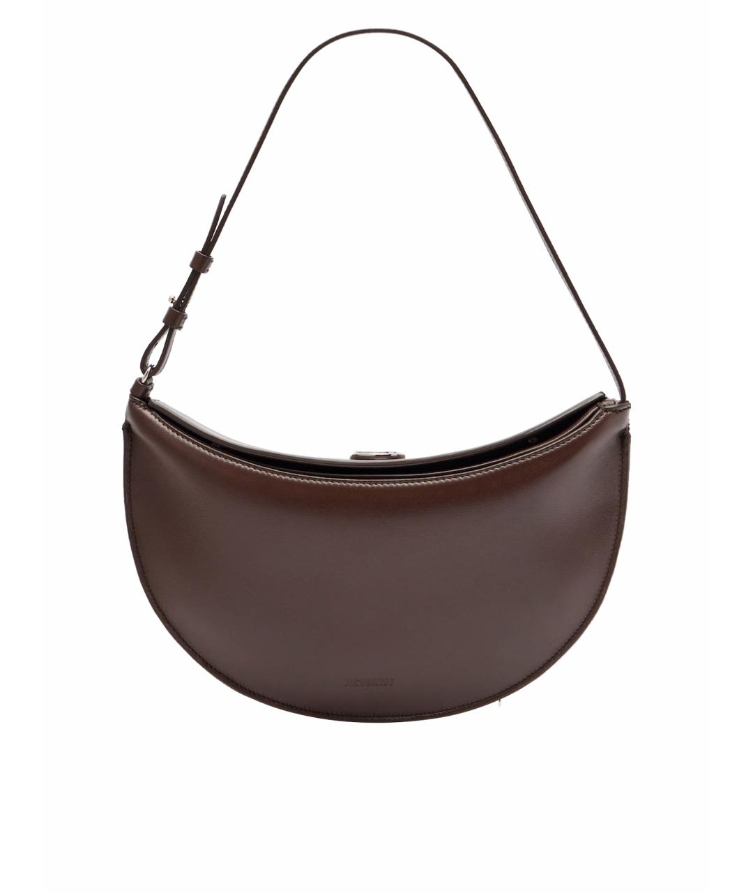 JACQUEMUS Коричневая кожаная сумка через плечо, фото 1