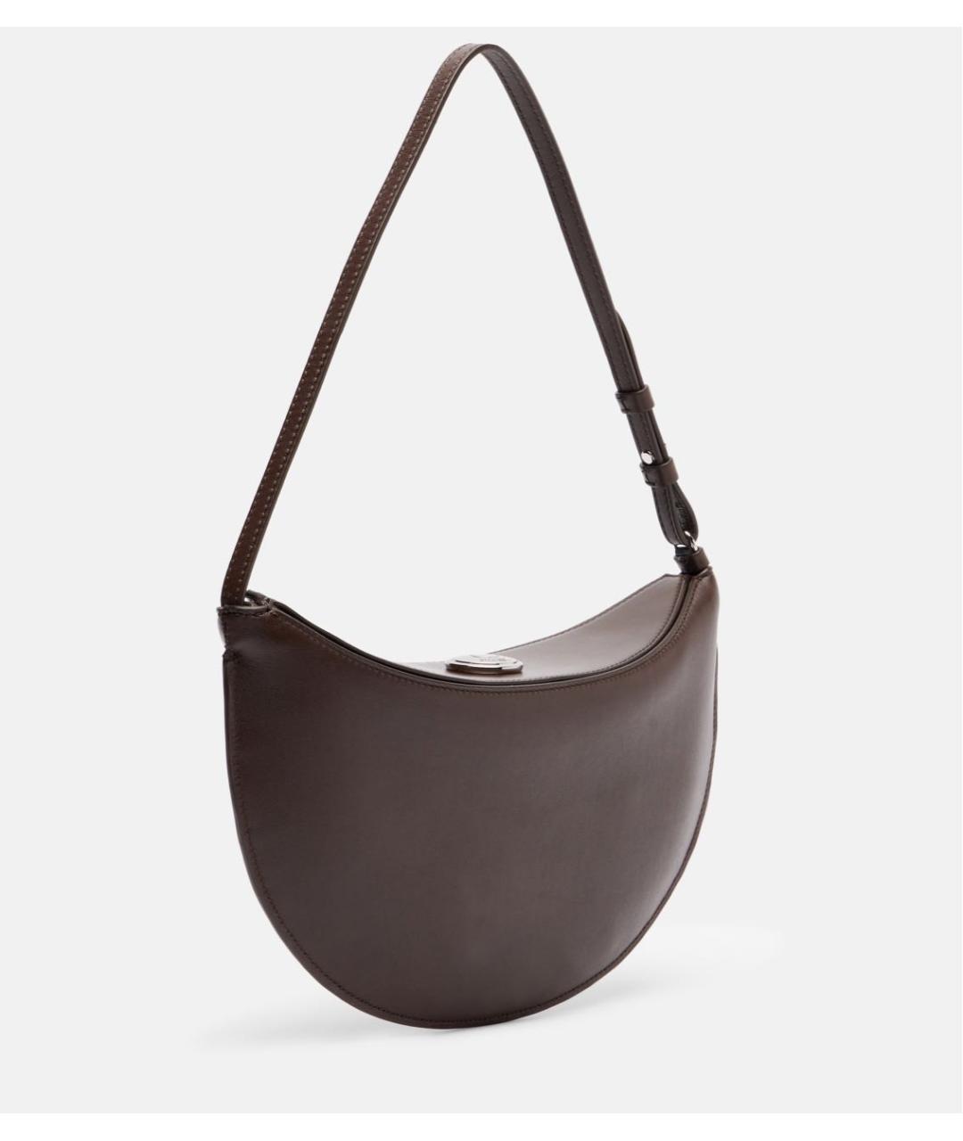 JACQUEMUS Коричневая кожаная сумка через плечо, фото 4