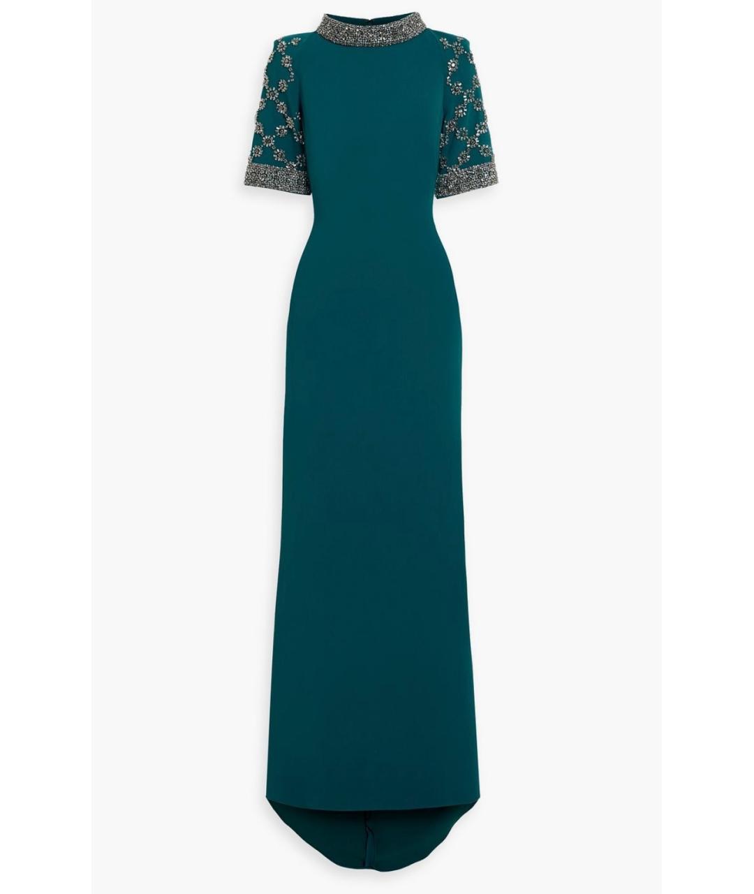 BADGLEY MISCHKA Бирюзовое вечернее платье, фото 5