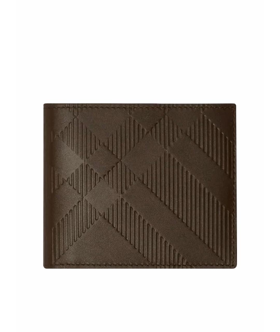 BURBERRY Коричневый кожаный кошелек, фото 1