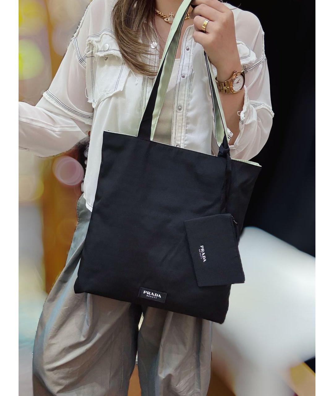 PRADA Черная сумка тоут, фото 4