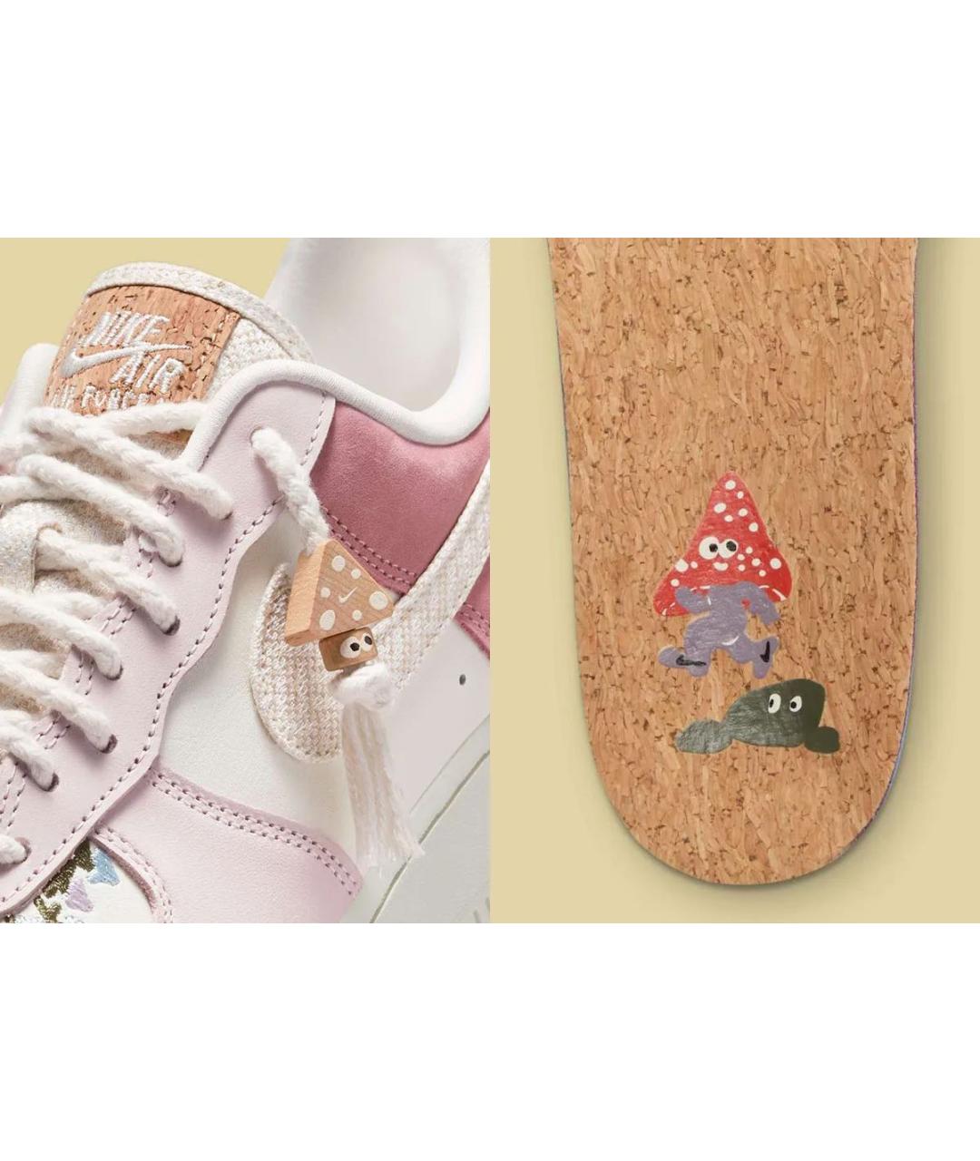 NIKE Розовые кожаные кроссовки, фото 6