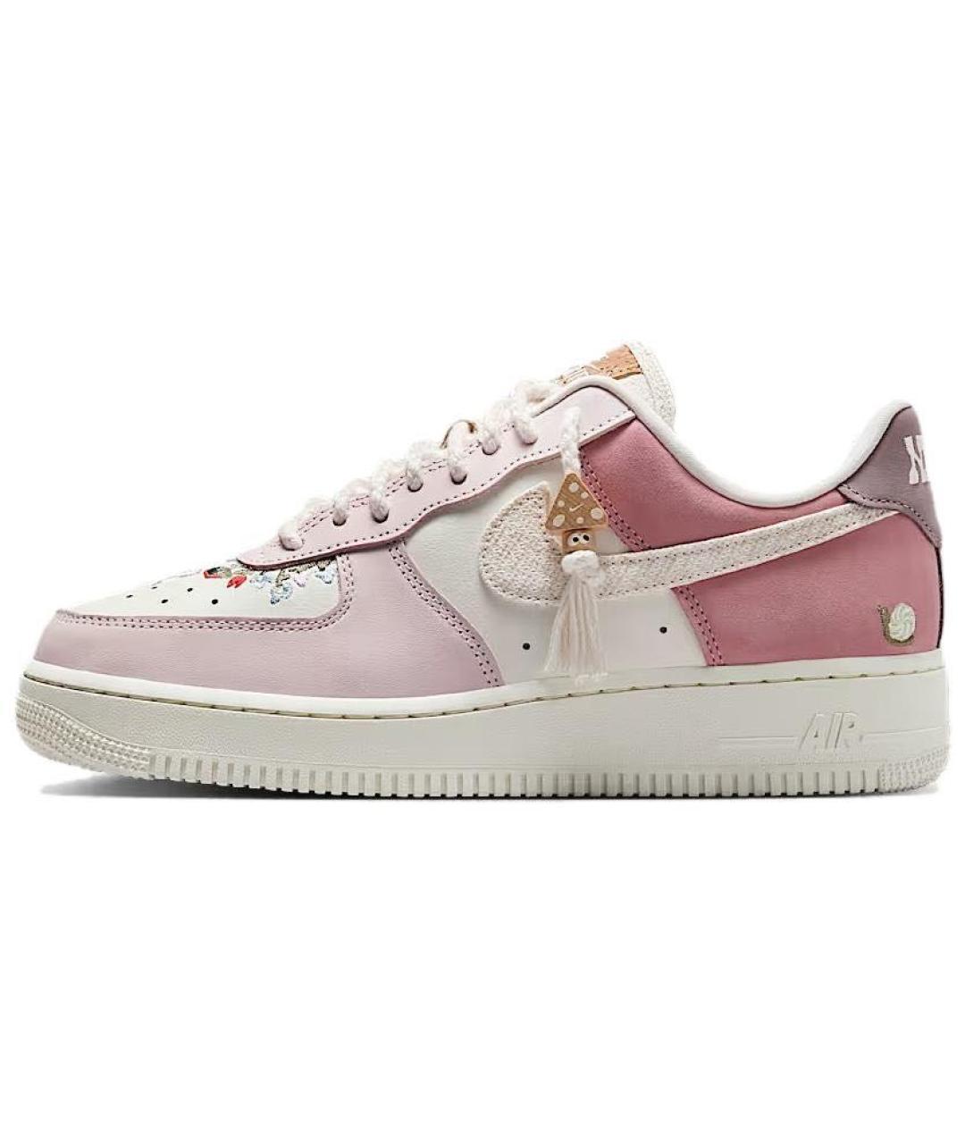 NIKE Розовые кожаные кроссовки, фото 7