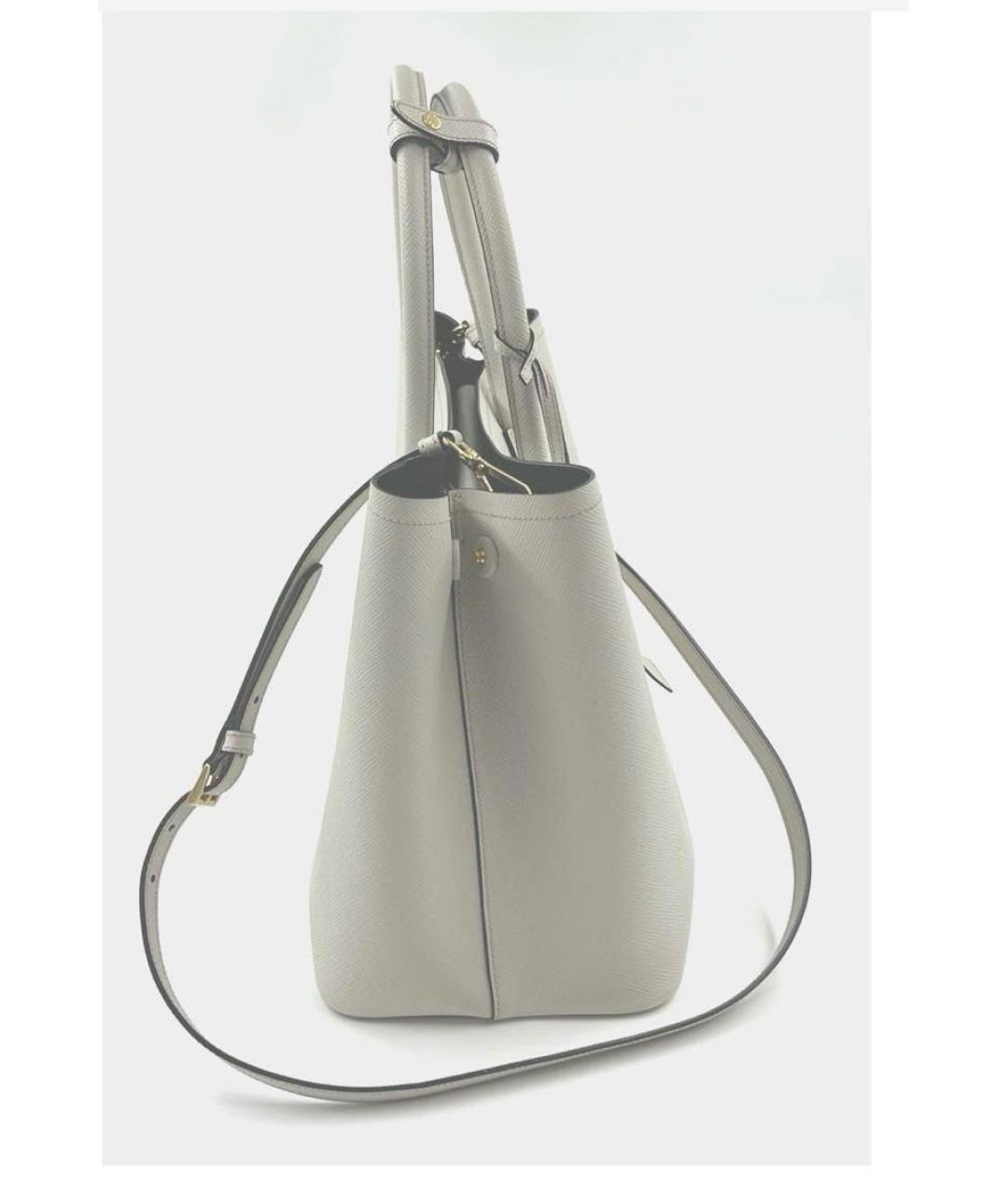 PRADA Бежевая кожаная сумка тоут, фото 3