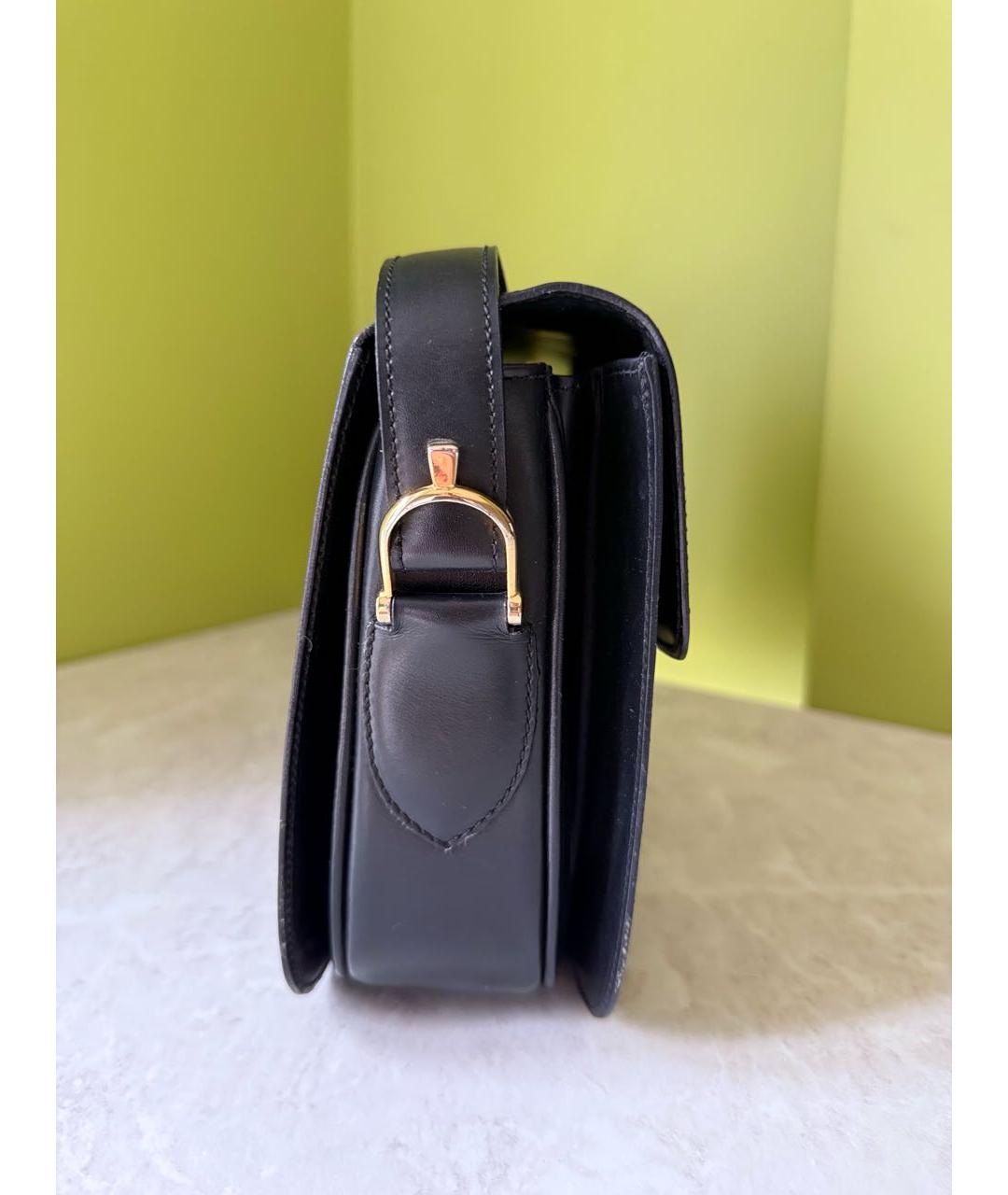 CELINE Черная кожаная сумка через плечо, фото 6