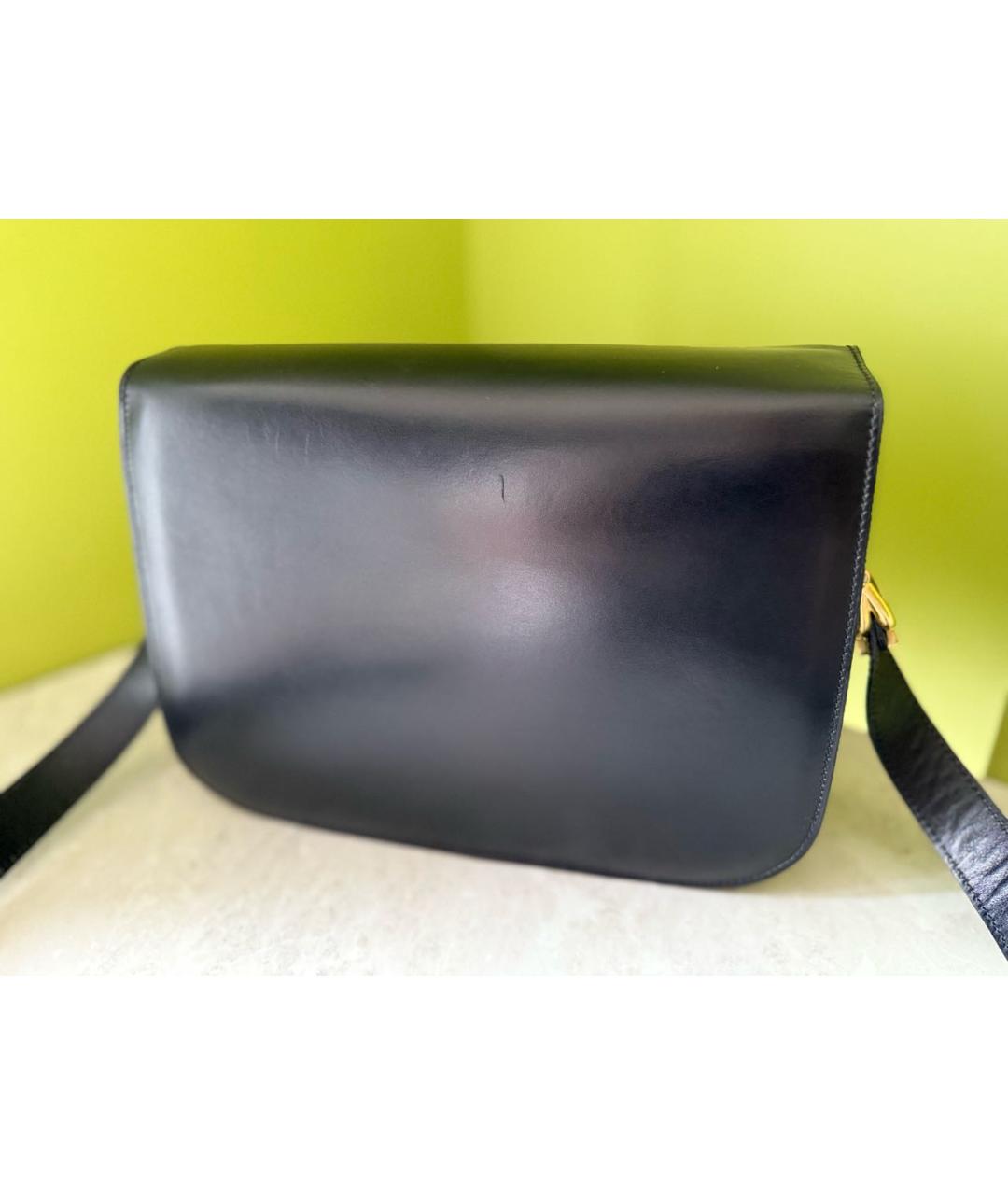 CELINE Черная кожаная сумка через плечо, фото 3