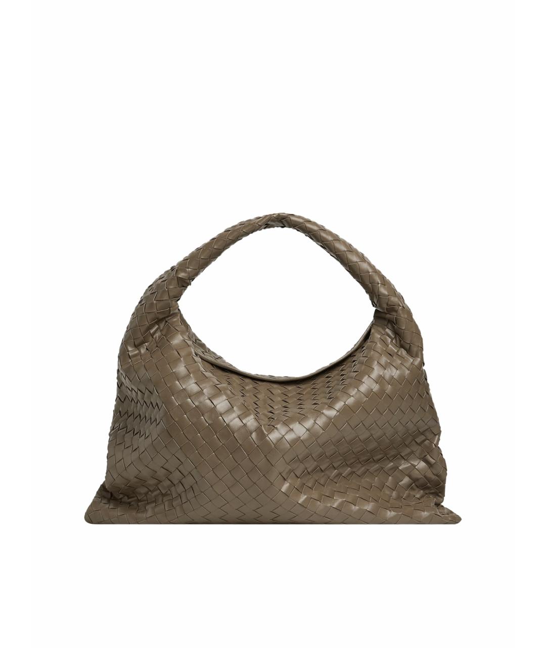 BOTTEGA VENETA Бежевая кожаная сумка через плечо, фото 1