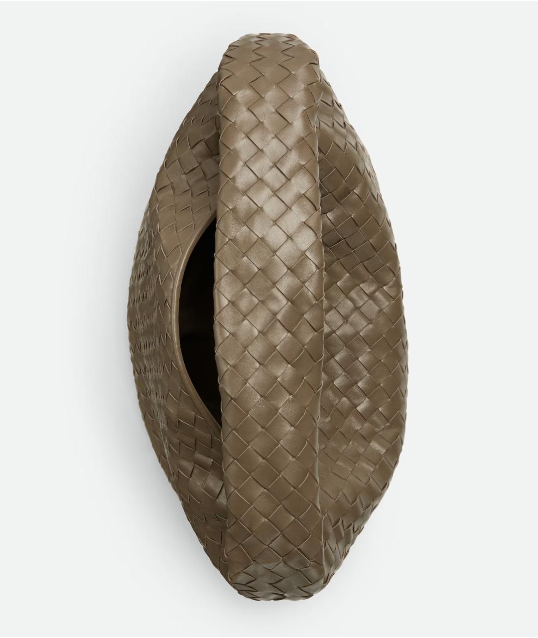 BOTTEGA VENETA Бежевая кожаная сумка через плечо, фото 3