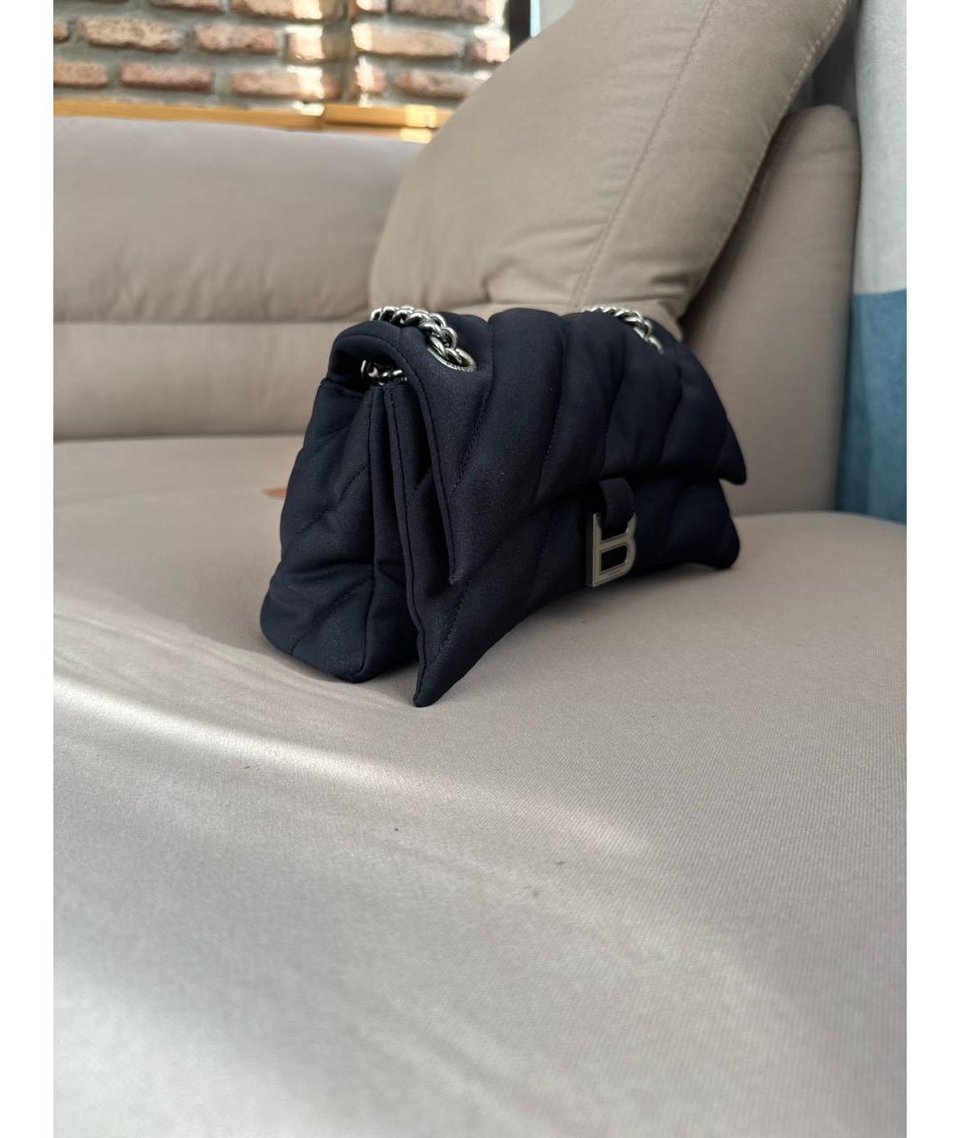 BALENCIAGA Черная тканевая сумка через плечо, фото 2