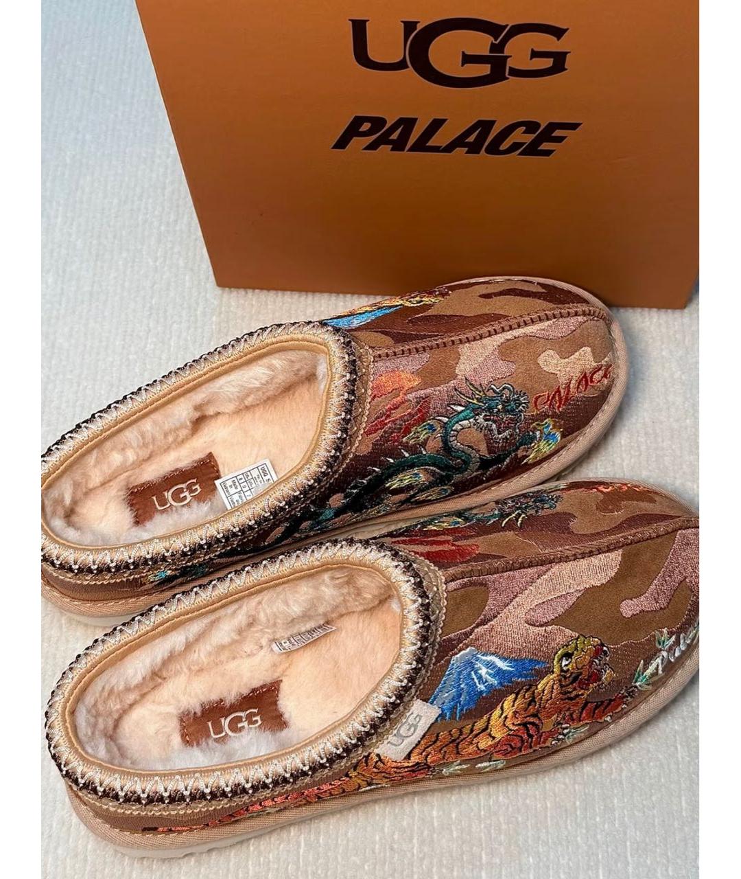 UGG AUSTRALIA Коричневые замшевые сабо, фото 3