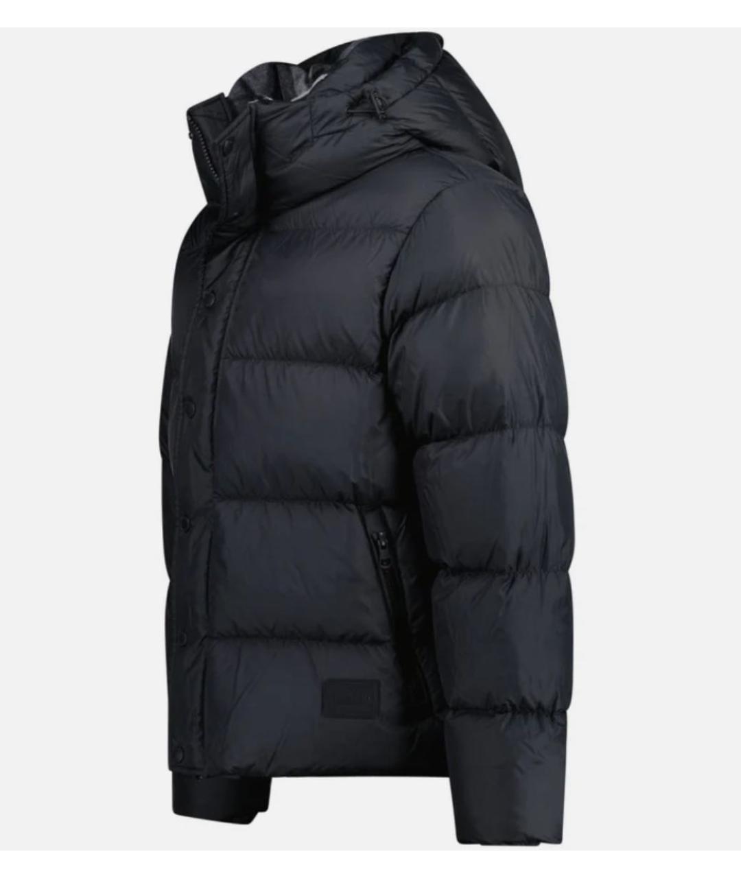 BURBERRY Черный полиамидовый пуховик, фото 2