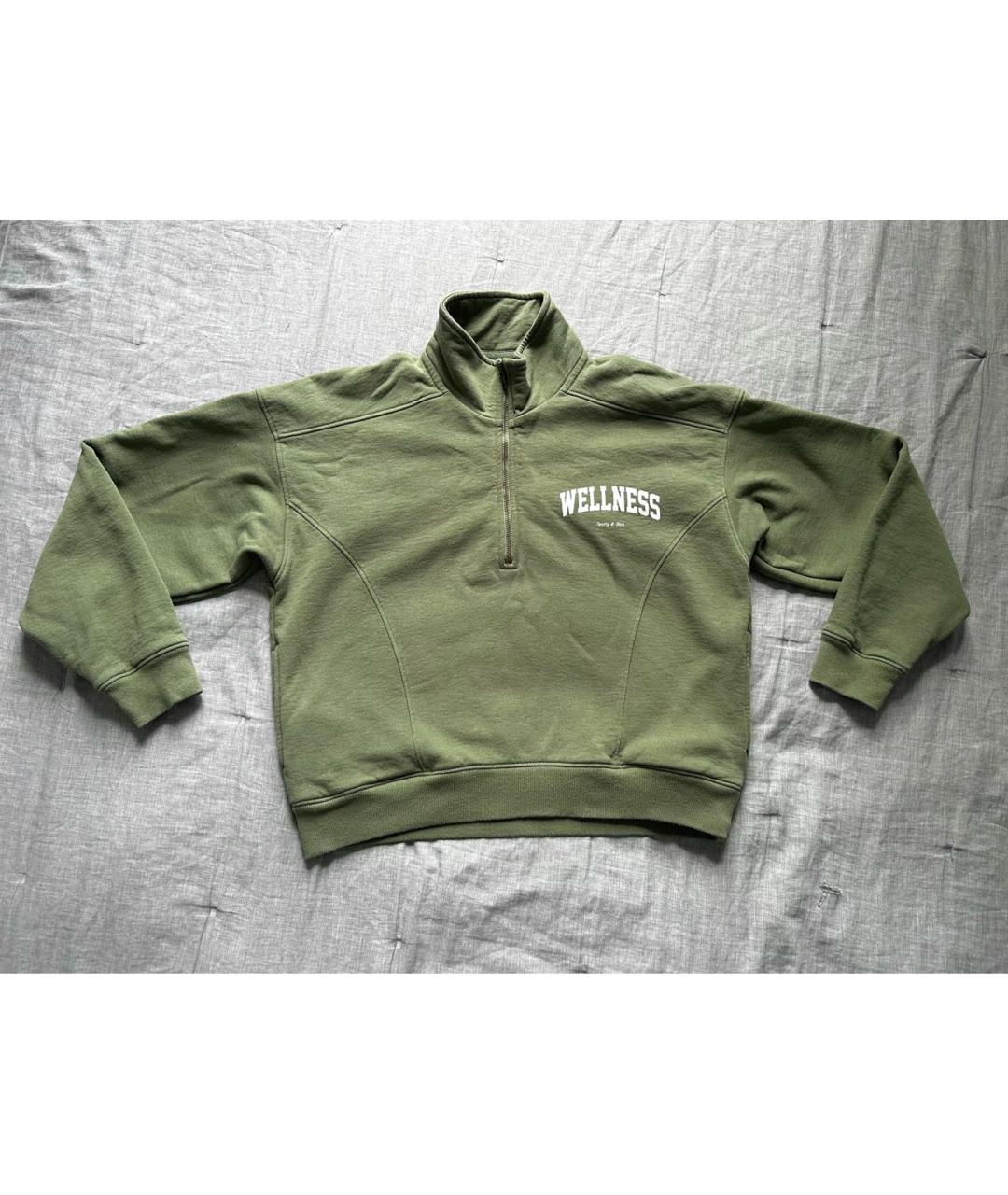 SPORTY AND RICH Зеленый хлопковый спортивные костюмы, фото 2