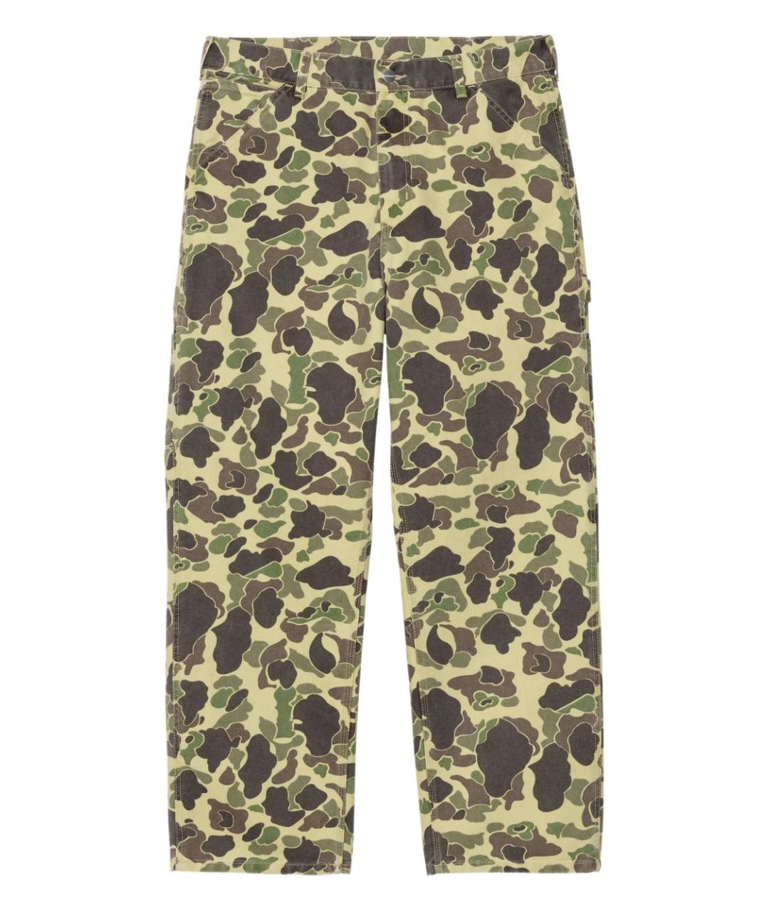 CARHARTT WIP Зеленые хлопковые повседневные брюки, фото 1