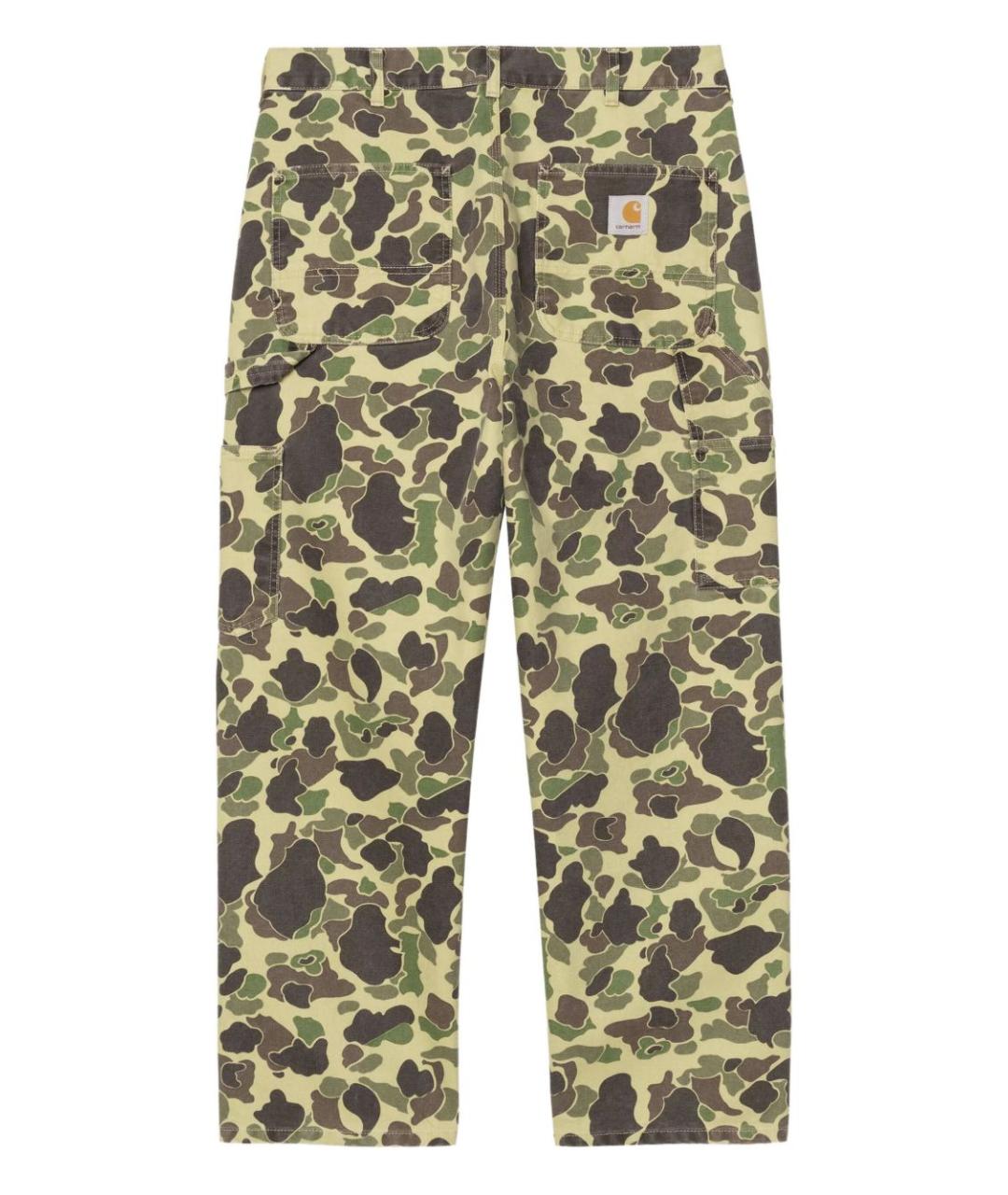 CARHARTT WIP Зеленые хлопковые повседневные брюки, фото 2