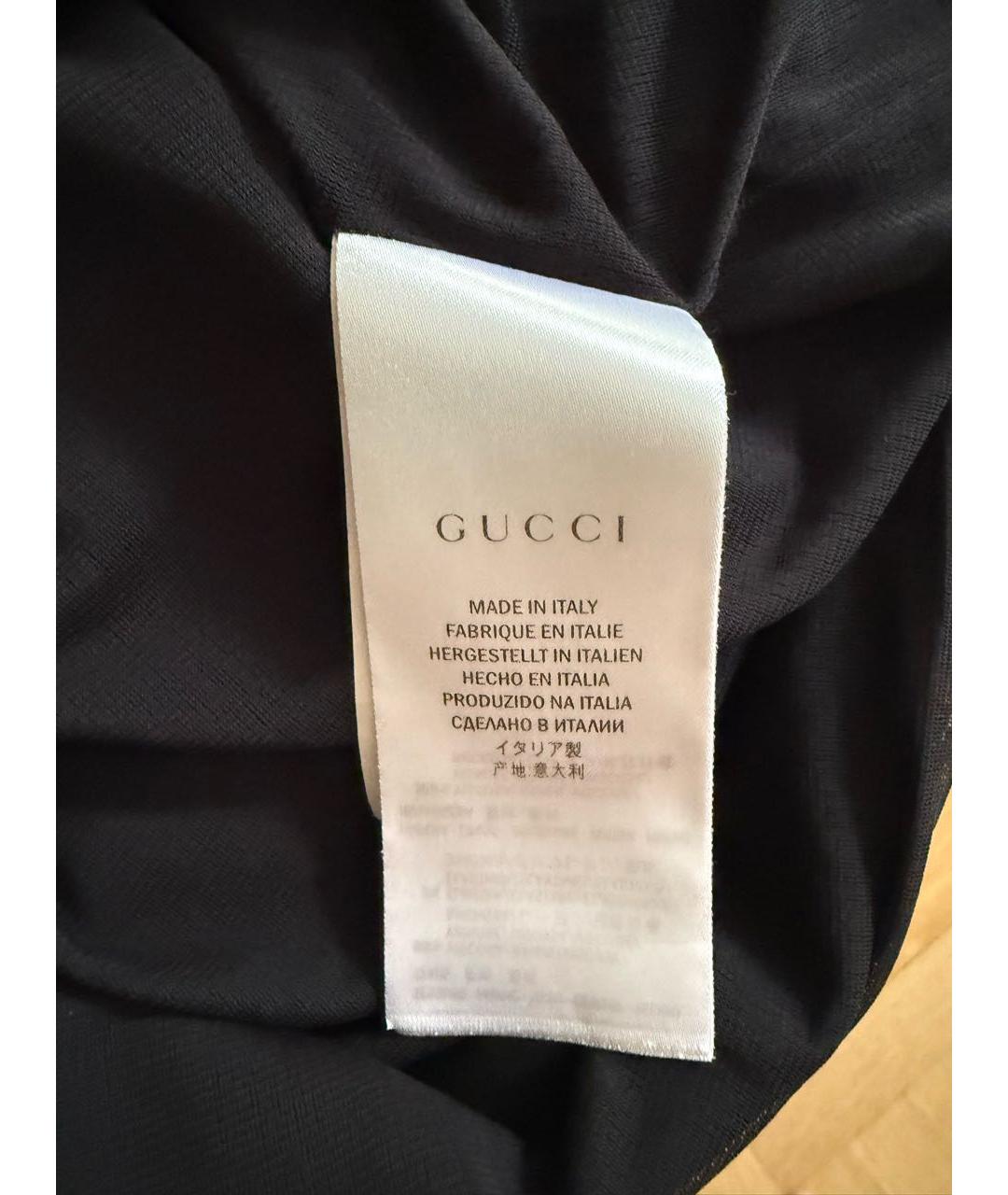 GUCCI Черное вискозное коктейльное платье, фото 6