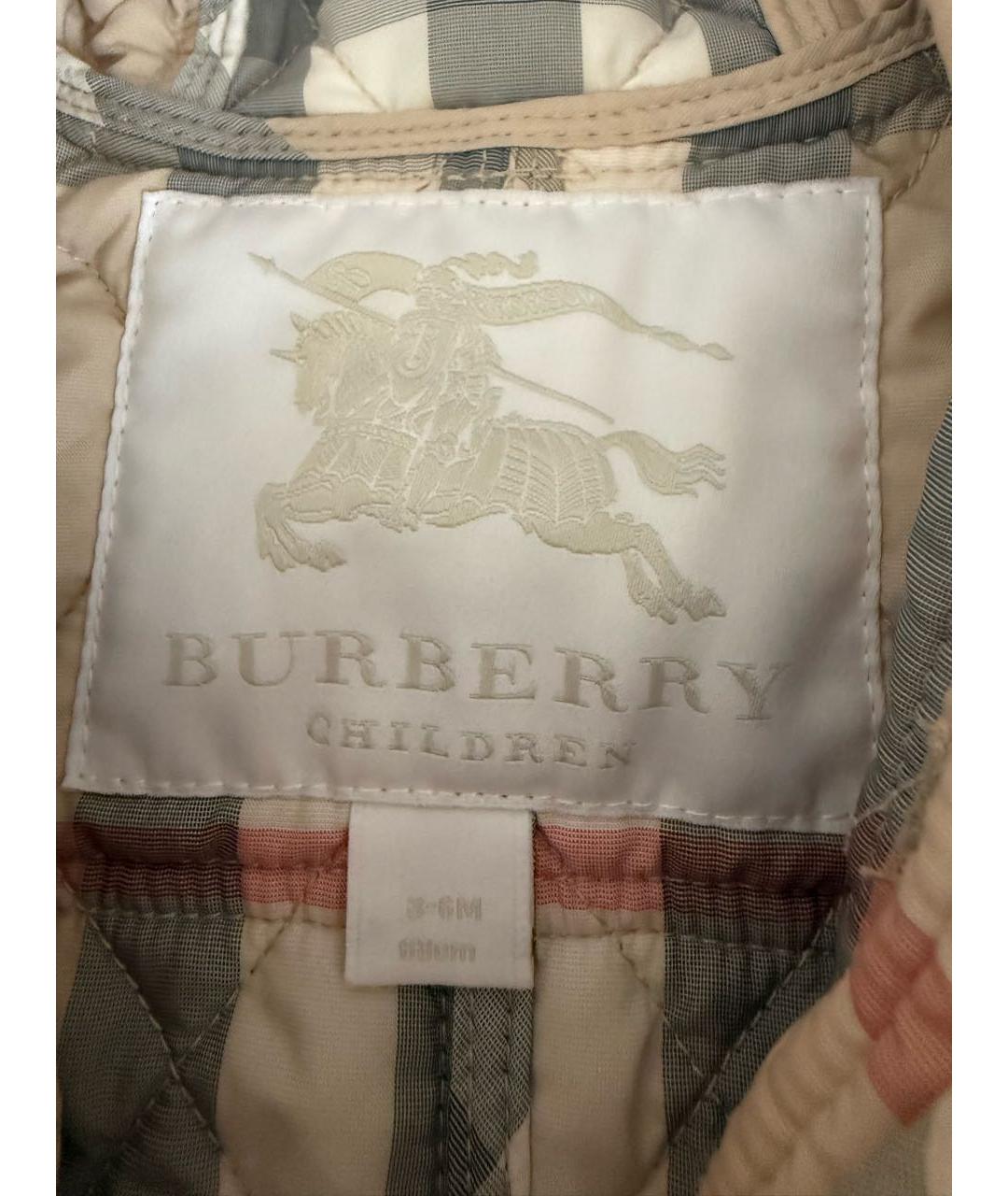 BURBERRY KIDS Розовый комбинезон, фото 4