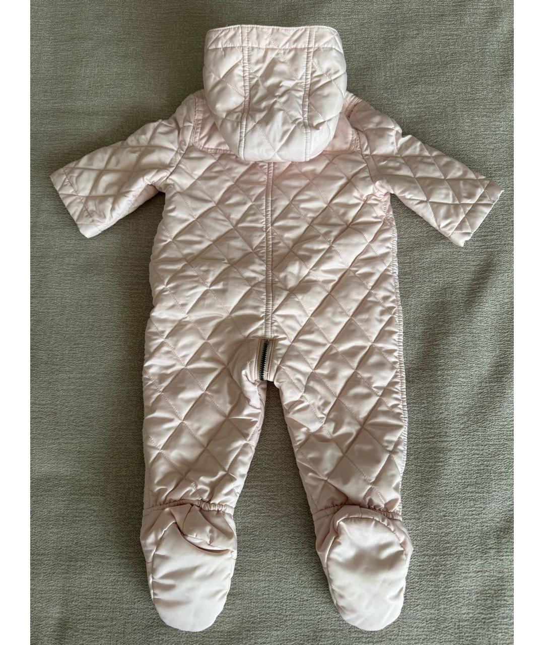 BURBERRY KIDS Розовый комбинезон, фото 2