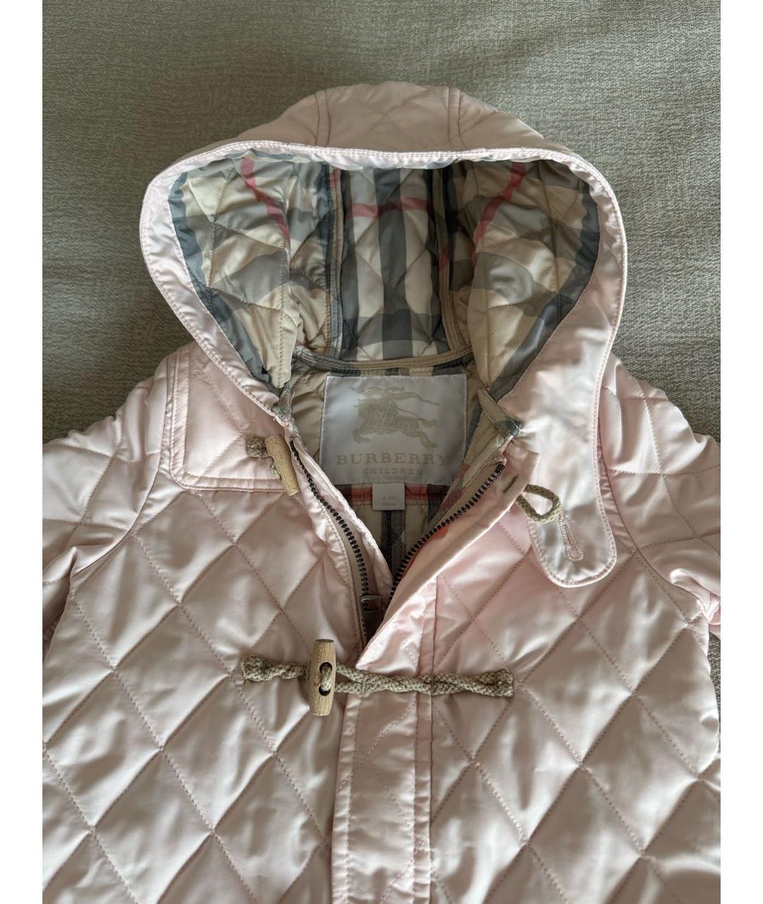 BURBERRY KIDS Розовый комбинезон, фото 3