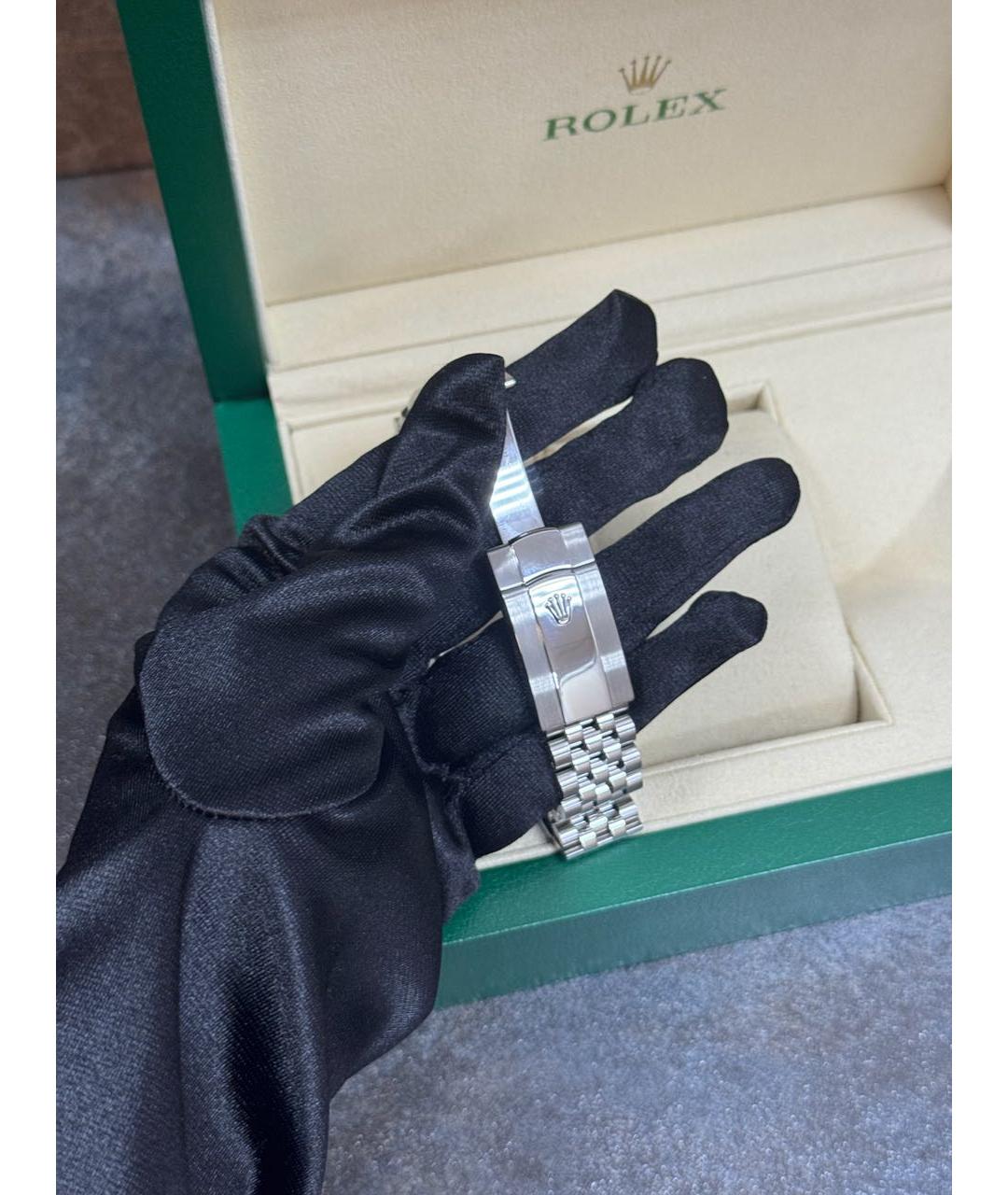 ROLEX Серые часы из белого золота, фото 3