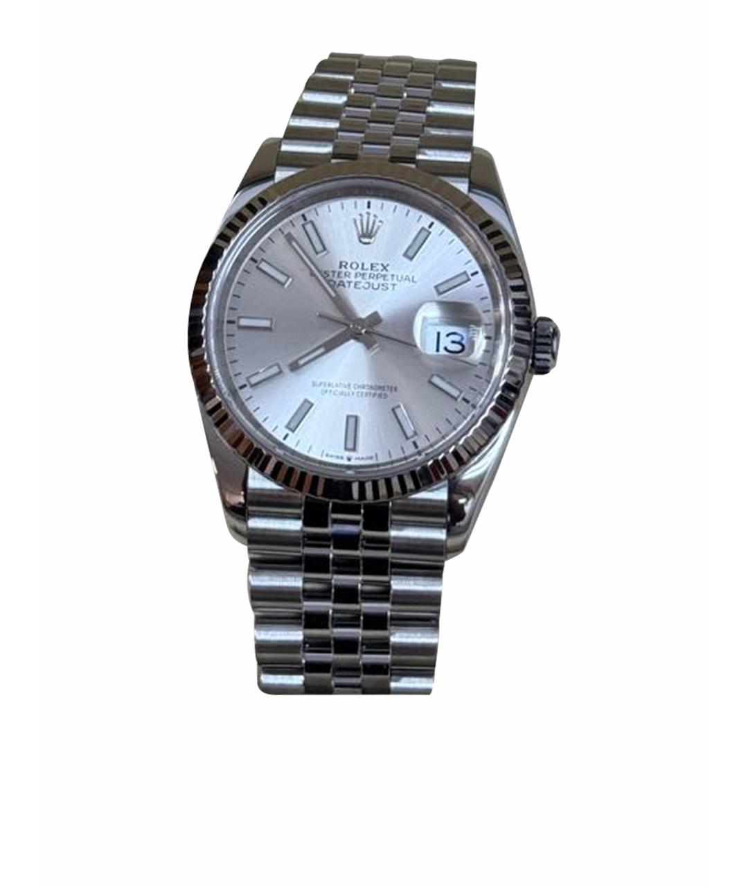 ROLEX Серые часы из белого золота, фото 1