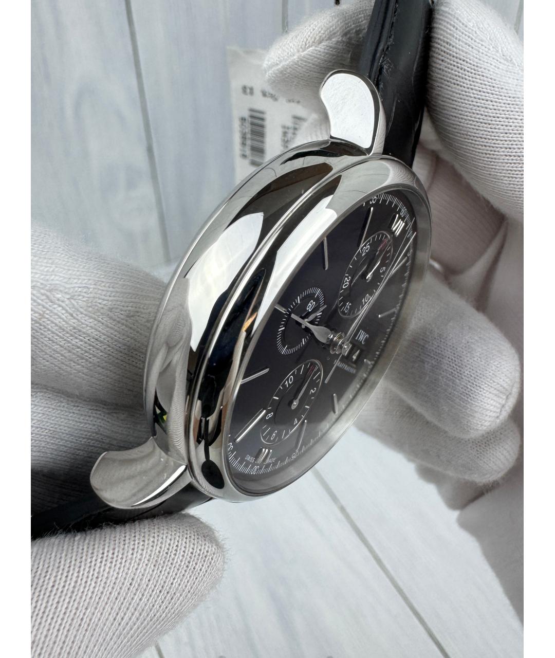 IWC Черные часы, фото 5